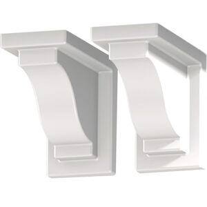 8.3x4.3x7 inch yorkshire white decorative brackets(37)